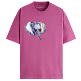 Olifant Fashion Strijk Applicatie op een roze t-shirt
