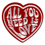 All You Need Is Love Hart Strijk Embleem Patch