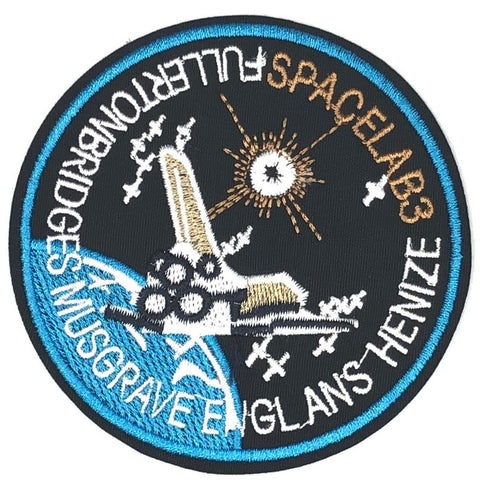 Spacelab 3 Embleem Met Space Shuttle Strijk Patch