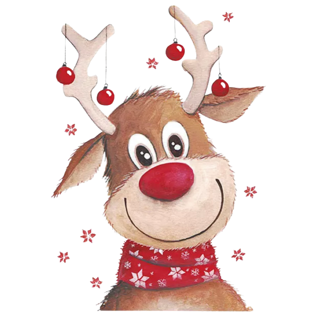 Rendier Rudolph Reindeer Strijk Applicatie – MegaMooi.nl