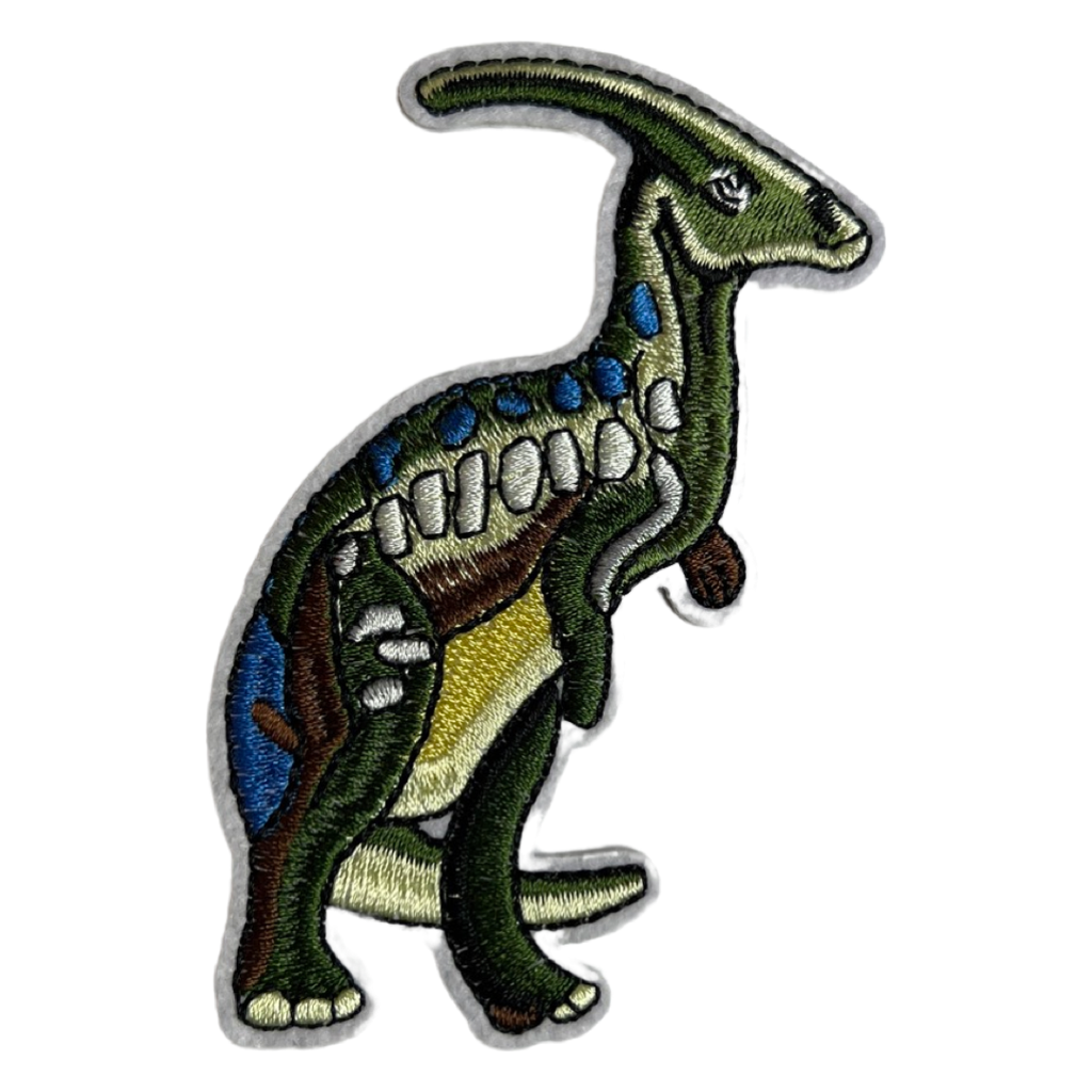 Dinosaurus Parasaurolophus Strijk Embleem Patch