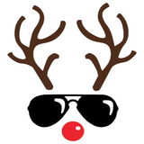 Kerst Rendier Rudolph Red Nosed Reindeer Strijk Applicatie