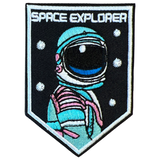 Astronaut Space Explorer Strijk Embleem Patch