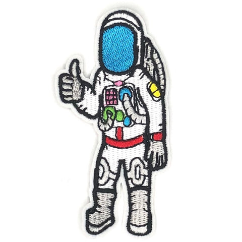 Astronaut Met Thumbs Up Strijk Patch