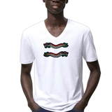 Draak Draken Chinees Nieuw Jaar Strijk Embleem Patch Set op een wit t-shirt