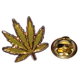 Marihuana Cannabis Hennep Wiet Weed  Emaille Pin