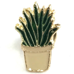 Cactus Vetplant Bloempot Emaille Pin