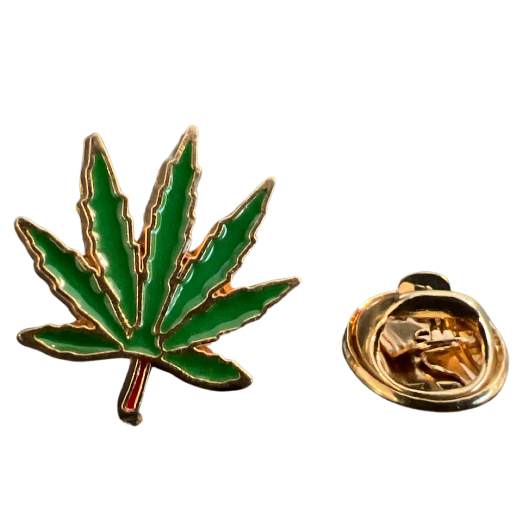 Cannabis Hennep Wiet Weed Marihuana Emaille Pin