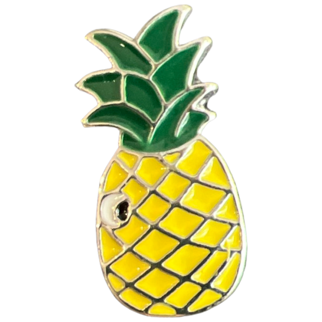 Ananas Knipoog Emaille Pin