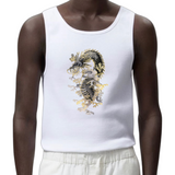 Draak Draken Strijk Embleem Patch Large op een wit hemd