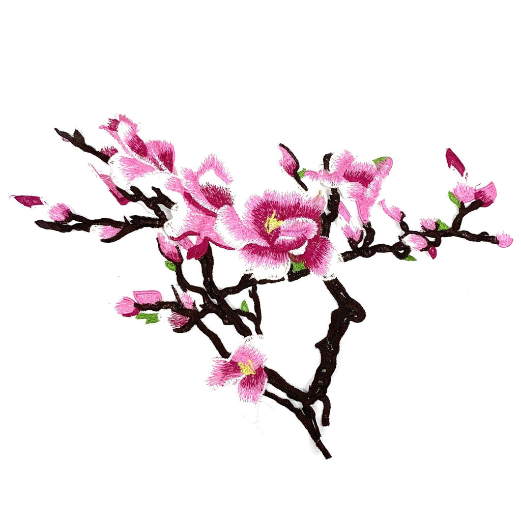 Magnolia Bloesem tak Opnaai Embleem Patch - Linker variant