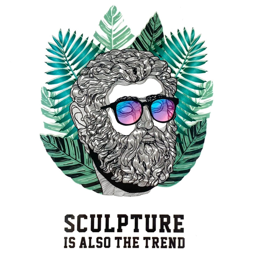 Sculpture Is Also The Trend Tekst Strijk Applicatie