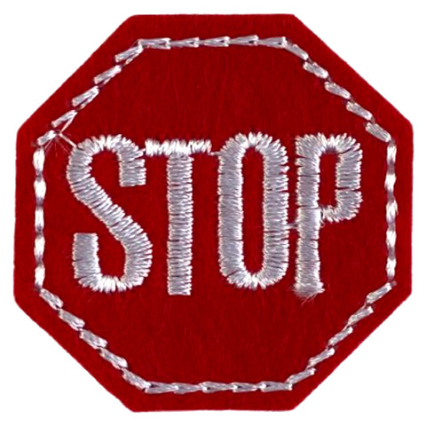Stop Verkeersbord Strijk Embleem Patch