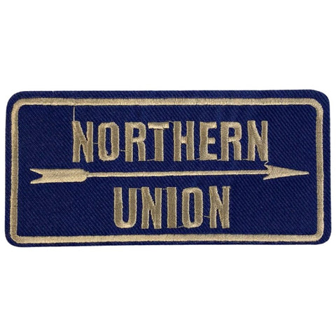 Northern Union Tekst Strijk Embleem Patch Denim