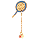 Closeup van de Tennis Badminton Racket Shuttle Pin