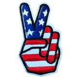Peace Sign Vredesteken USA Strijk Embleem Patch