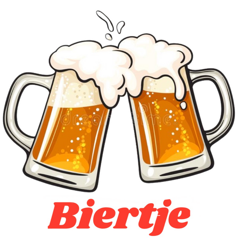 Bier Bierpull Schuimkraag Biertje Tekst Strijk Applicatie Large