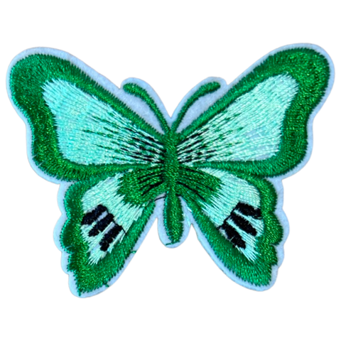 Vlinder Strijk Embleem Patch Groen